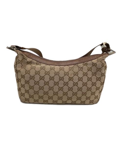 GUCCI（グッチ）GUCCI (グッチ) ショルダーバッグ ベージュ×ブラウンの古着・服飾アイテム