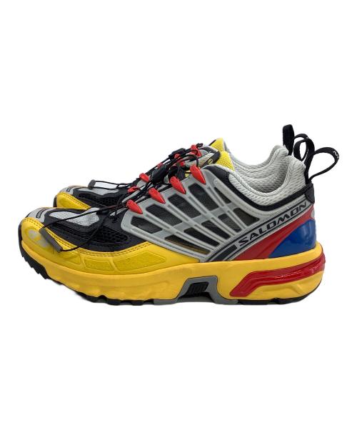 SALOMON（サロモン）SALOMON (サロモン) スニーカー グレー×イエロー サイズ:25.5の古着・服飾アイテム