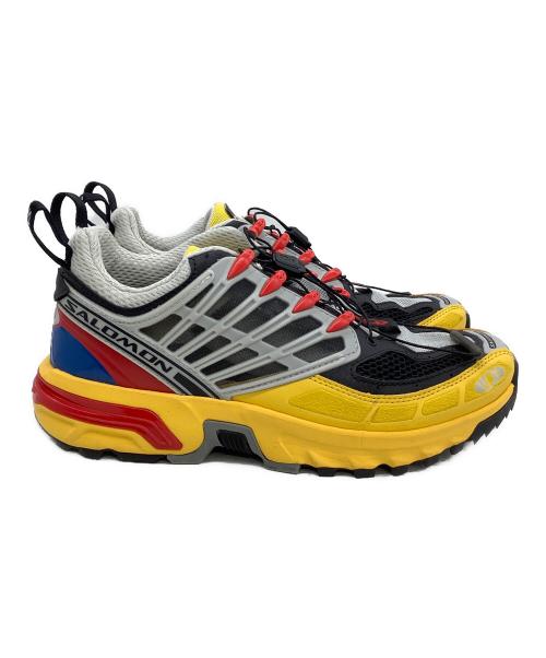 SALOMON（サロモン）SALOMON (サロモン) スニーカー グレー×イエロー サイズ:25.5の古着・服飾アイテム