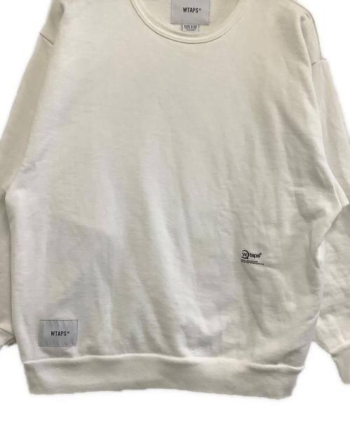 WTAPS（ダブルタップス）WTAPS (ダブルタップス) クルーネックスウェット　20AW ホワイト サイズ:02の古着・服飾アイテム