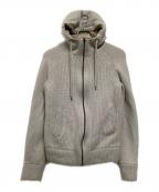 HERNOヘルノ）の古着「リバーシブルニットジャケット　秋冬物」｜ライトグレー