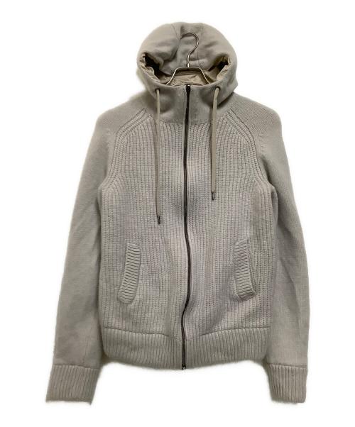 HERNO（ヘルノ）HERNO (ヘルノ) リバーシブルニットジャケット　秋冬物 ライトグレー サイズ:46の古着・服飾アイテム