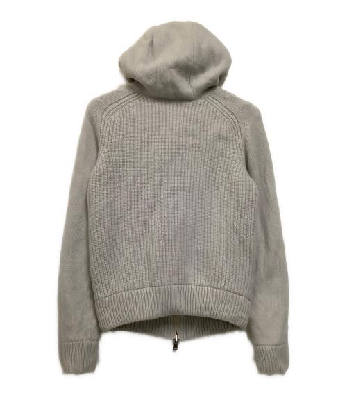 HERNO（ヘルノ）HERNO (ヘルノ) リバーシブルニットジャケット　秋冬物 ライトグレー サイズ:46の古着・服飾アイテム