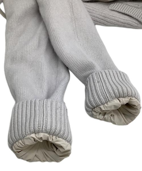 HERNO（ヘルノ）HERNO (ヘルノ) リバーシブルニットジャケット　秋冬物 ライトグレー サイズ:46の古着・服飾アイテム