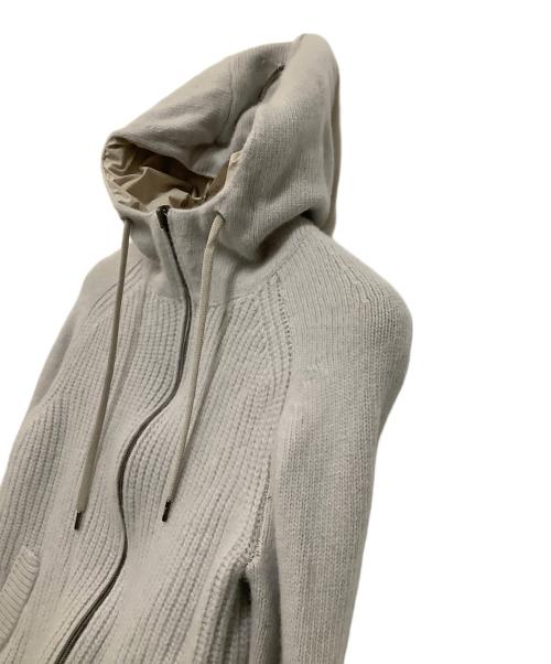 HERNO（ヘルノ）HERNO (ヘルノ) リバーシブルニットジャケット　秋冬物 ライトグレー サイズ:46の古着・服飾アイテム