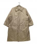 LE GLAZIKル グラジック）の古着「中綿コート インサレーション オーバーコート」｜ベージュ