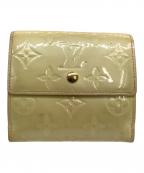 LOUIS VUITTONルイ ヴィトン）の古着「3つ折り財布　ヴェルニ　ポルトモネ・ビエ・カルトクレディ」｜イエロー