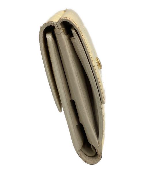 LOUIS VUITTON（ルイ ヴィトン）LOUIS VUITTON (ルイ ヴィトン) 3つ折り財布　ヴェルニ　ポルトモネ・ビエ・カルトクレディ イエローの古着・服飾アイテム