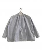 Veritecoeurヴェリテクール）の古着「ストライプシャツ」｜スカイブルー