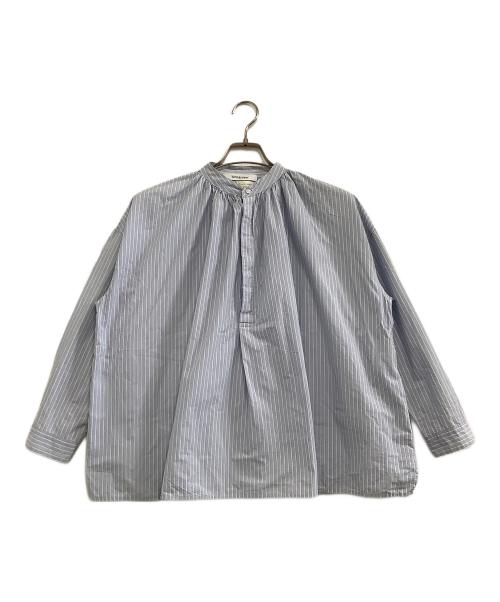 Veritecoeur（ヴェリテクール）Veritecoeur (ヴェリテクール) ストライプシャツ スカイブルー サイズ:freeの古着・服飾アイテム