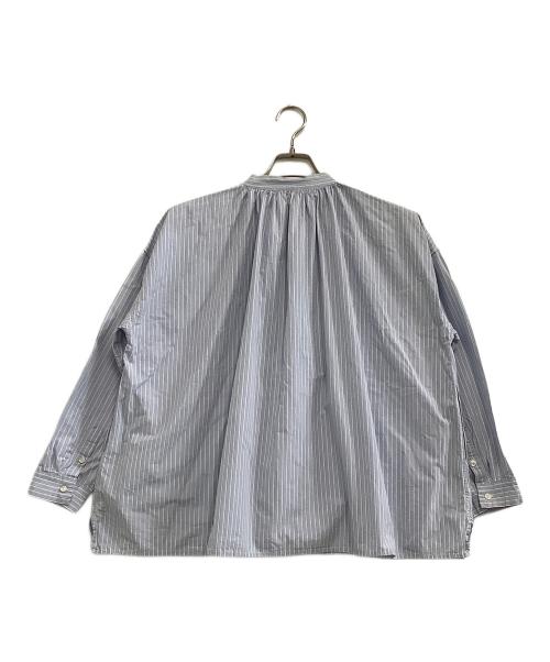 Veritecoeur（ヴェリテクール）Veritecoeur (ヴェリテクール) ストライプシャツ スカイブルー サイズ:freeの古着・服飾アイテム