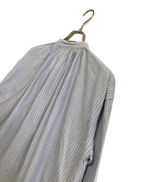 Veritecoeur（ヴェリテクール）Veritecoeur (ヴェリテクール) ストライプシャツ スカイブルー サイズ:freeの古着・服飾アイテム