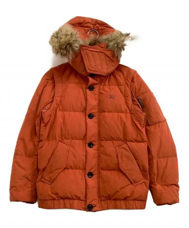 希少◆Burberry オレンジ ダウンベスト 80〜95 BURBERRY オレンジ ダウンベスト