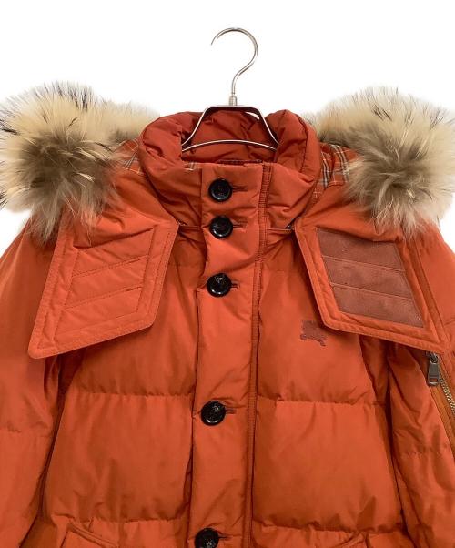 BURBERRY BLACK LABEL（バーバリーブラックレーベル）BURBERRY BLACK LABEL (バーバリーブラックレーベル) ダウンジャケット オレンジ サイズ:Mの古着・服飾アイテム