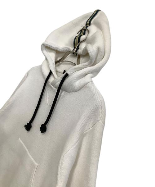 CABAN（キャバン）CABAN (キャバン) ニットパーカー ホワイト サイズ:Mの古着・服飾アイテム