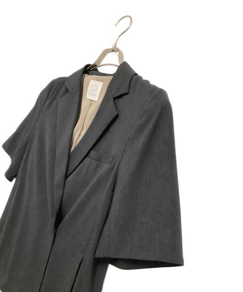 crewre（クルー）crewre (クルー) 半袖ジャケット グレー サイズ:2の古着・服飾アイテム