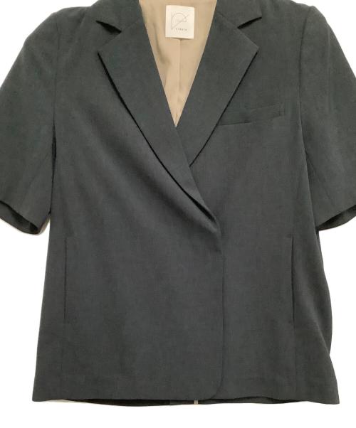 crewre（クルー）crewre (クルー) 半袖ジャケット グレー サイズ:2の古着・服飾アイテム