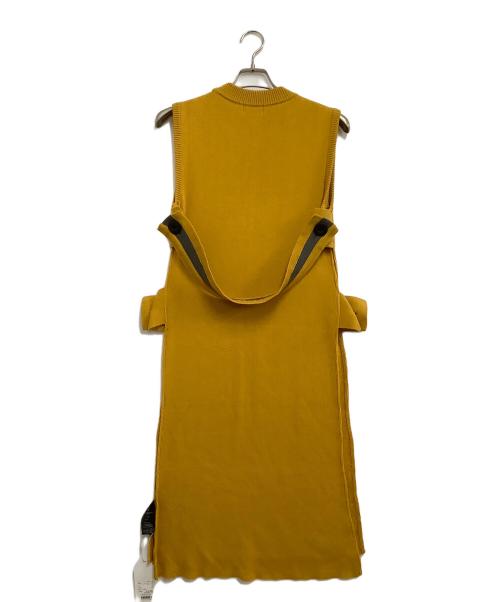 CITY TOKYO（シティートウキョウ）CITY TOKYO (シティートウキョウ) ベルテッドレイヤードニットワンピ イエロー サイズ:free 未使用品の古着・服飾アイテム