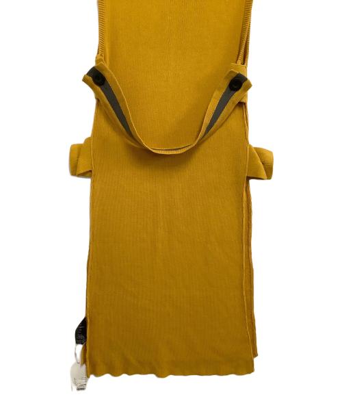 CITY TOKYO（シティートウキョウ）CITY TOKYO (シティートウキョウ) ベルテッドレイヤードニットワンピ イエロー サイズ:free 未使用品の古着・服飾アイテム