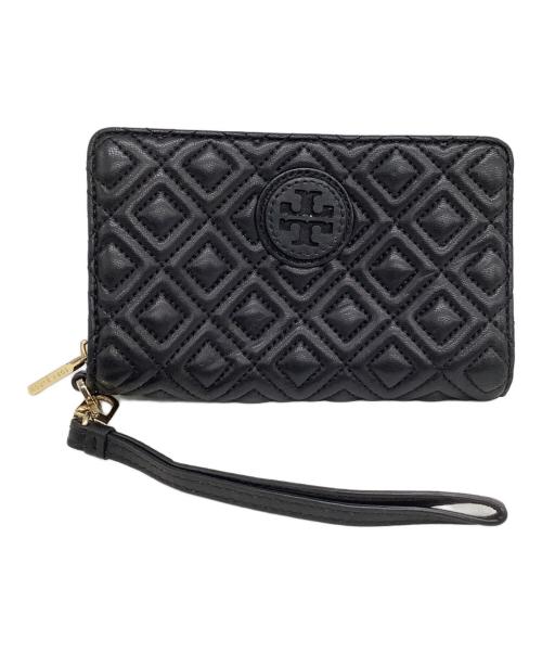 TORY BURCH（トリーバーチ）TORY BURCH (トリーバーチ) ラウンドファスナー財布 ブラックの古着・服飾アイテム