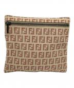 FENDIフェンディ）の古着「ポーチ ズッキーノ」｜ベージュ