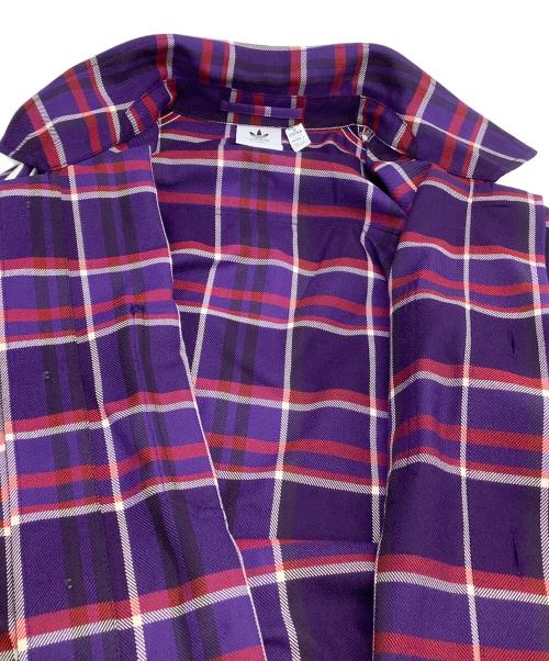 adidas（アディダス）adidas (アディダス) KORN (コーン) オーバーサイズシャツ パープル サイズ:Lの古着・服飾アイテム