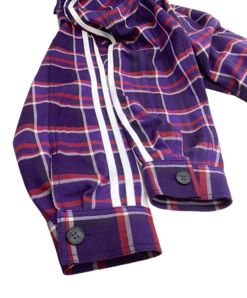 adidas（アディダス）adidas (アディダス) KORN (コーン) オーバーサイズシャツ パープル サイズ:Lの古着・服飾アイテム
