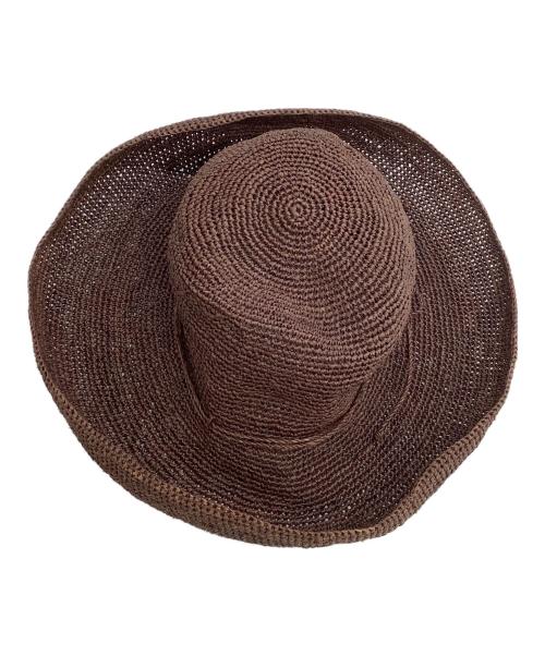 HELEN KAMINSKI（ヘレンカミンスキー）HELEN KAMINSKI (ヘレンカミンスキー) ストローハット ブラウンの古着・服飾アイテム