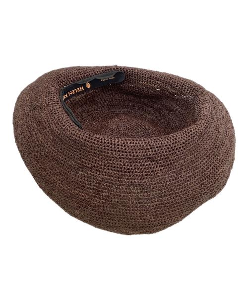 HELEN KAMINSKI（ヘレンカミンスキー）HELEN KAMINSKI (ヘレンカミンスキー) ストローハット ブラウンの古着・服飾アイテム