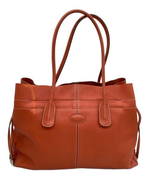TOD'S（トッズ）TOD'S (トッズ) トートバッグ オレンジの古着・服飾アイテム