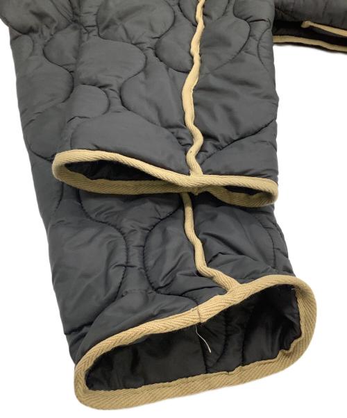 PHINGERIN（フィンガリン）PHINGERIN (フィンガリン) BEAUTY&YOUTH (ビューティーアンドユース) キルティングジャケット ブラック×ベージュ サイズ:Mの古着・服飾アイテム