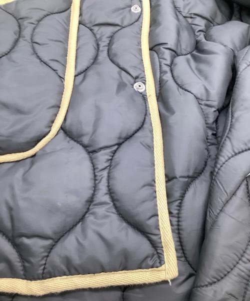 PHINGERIN（フィンガリン）PHINGERIN (フィンガリン) BEAUTY&YOUTH (ビューティーアンドユース) キルティングジャケット ブラック×ベージュ サイズ:Mの古着・服飾アイテム