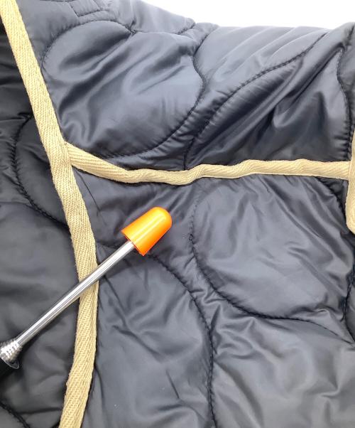 PHINGERIN（フィンガリン）PHINGERIN (フィンガリン) BEAUTY&YOUTH (ビューティーアンドユース) キルティングジャケット ブラック×ベージュ サイズ:Mの古着・服飾アイテム