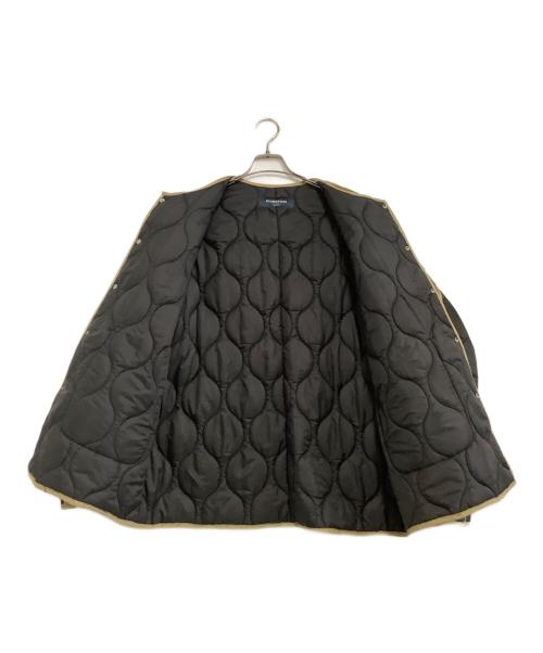 PHINGERIN（フィンガリン）PHINGERIN (フィンガリン) BEAUTY&YOUTH (ビューティーアンドユース) キルティングジャケット ブラック×ベージュ サイズ:Mの古着・服飾アイテム