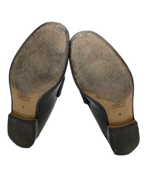 GUCCI（グッチ）GUCCI (グッチ) ホースビットローファー ブラック サイズ:6の古着・服飾アイテム
