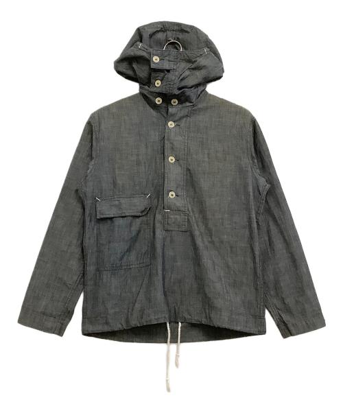 POST O'ALLS（ポストオーバーオールズ）POST O'ALLS (ポストオーバーオールズ) シャンブレージャケット グレー サイズ:XSの古着・服飾アイテム