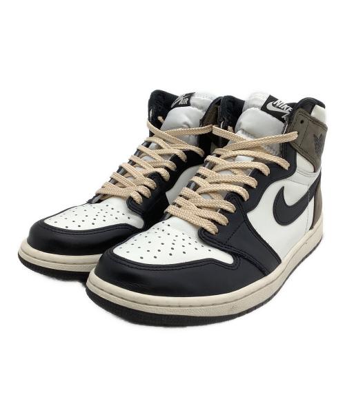 NIKE（ナイキ）NIKE (ナイキ) ハイカットスニーカー AIR JORDAN 1 RETRO HIGH OG MOCHA ホワイト×ブラック サイズ:27.5の古着・服飾アイテム