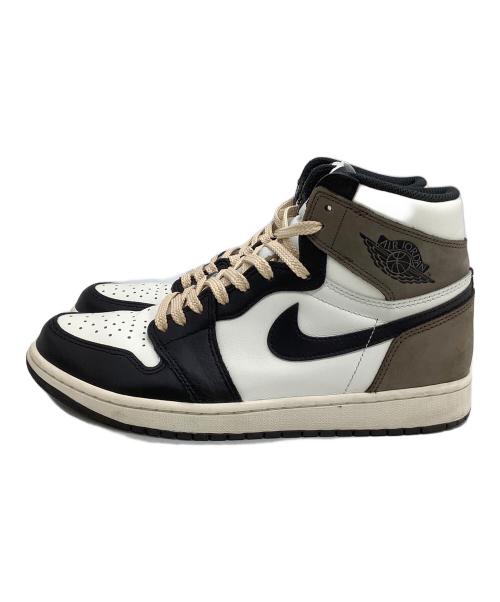 NIKE（ナイキ）NIKE (ナイキ) ハイカットスニーカー AIR JORDAN 1 RETRO HIGH OG MOCHA ホワイト×ブラック サイズ:27.5の古着・服飾アイテム