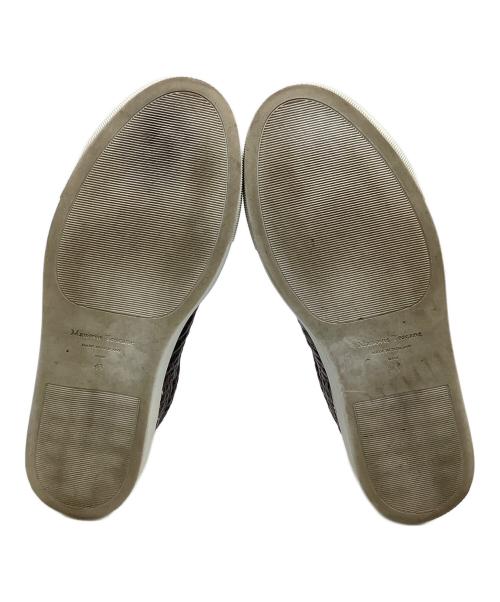 Manovie Toscane（マノヴィエ トスカーナ）Manovie Toscane (マノヴィエ トスカーナ) レザースニーカー クロコダイル ブラウン サイズ:43の古着・服飾アイテム