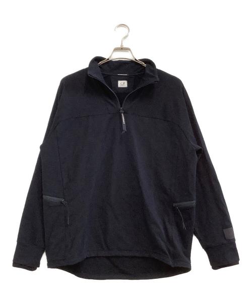 C.P COMPANY（シーピーカンパニー）C.P COMPANY (シーピーカンパニー) ハーフジップパーカー ネイビー サイズ:XLの古着・服飾アイテム