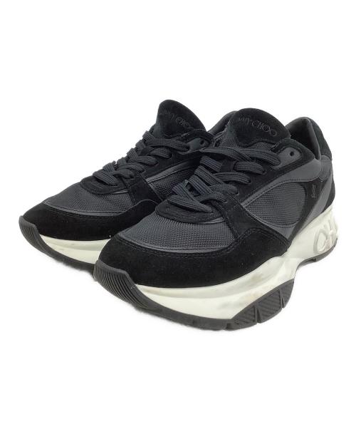 JIMMY CHOO（ジミーチュウ）JIMMY CHOO (ジミーチュウ) スニーカー ブラック×ホワイト サイズ:42の古着・服飾アイテム