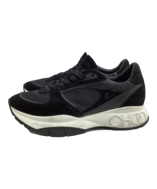 JIMMY CHOO（ジミーチュウ）JIMMY CHOO (ジミーチュウ) スニーカー ブラック×ホワイト サイズ:42の古着・服飾アイテム