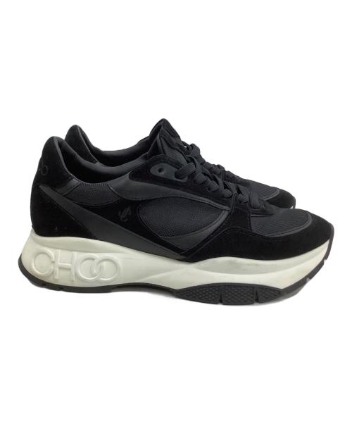 JIMMY CHOO（ジミーチュウ）JIMMY CHOO (ジミーチュウ) スニーカー ブラック×ホワイト サイズ:42の古着・服飾アイテム
