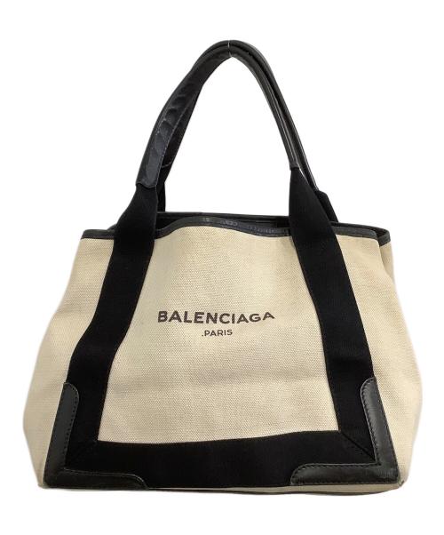 BALENCIAGA（バレンシアガ）BALENCIAGA (バレンシアガ) トートバッグ カバスS アイボリー×ブラックの古着・服飾アイテム