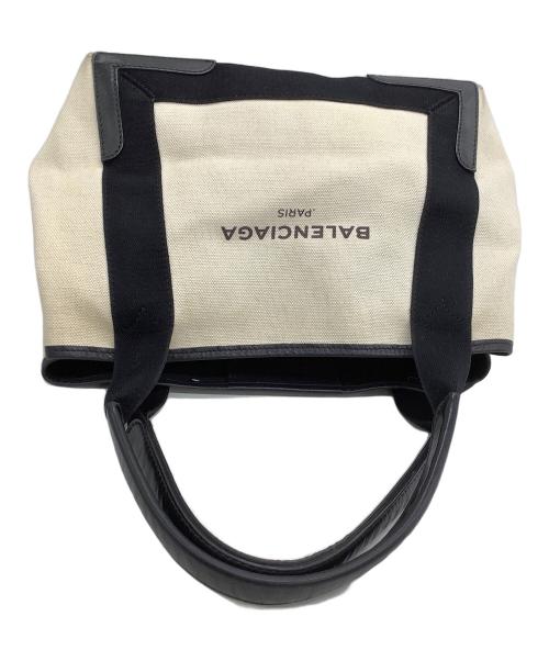 BALENCIAGA（バレンシアガ）BALENCIAGA (バレンシアガ) トートバッグ カバスS アイボリー×ブラックの古着・服飾アイテム
