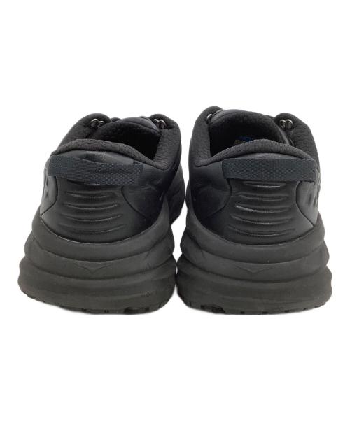 HOKAONEONE（ホカオネオネ）HOKAONEONE (ホカオネオネ) レザースニーカー ブラック サイズ:26.5の古着・服飾アイテム