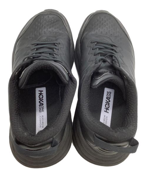 HOKAONEONE（ホカオネオネ）HOKAONEONE (ホカオネオネ) レザースニーカー ブラック サイズ:26.5の古着・服飾アイテム