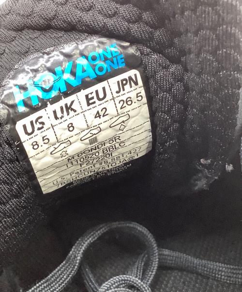 HOKAONEONE（ホカオネオネ）HOKAONEONE (ホカオネオネ) レザースニーカー ブラック サイズ:26.5の古着・服飾アイテム