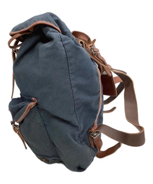 POLO RALPH LAUREN（ポロ・ラルフローレン）POLO RALPH LAUREN (ポロ・ラルフローレン) バックパック ネイビー×ブラウンの古着・服飾アイテム