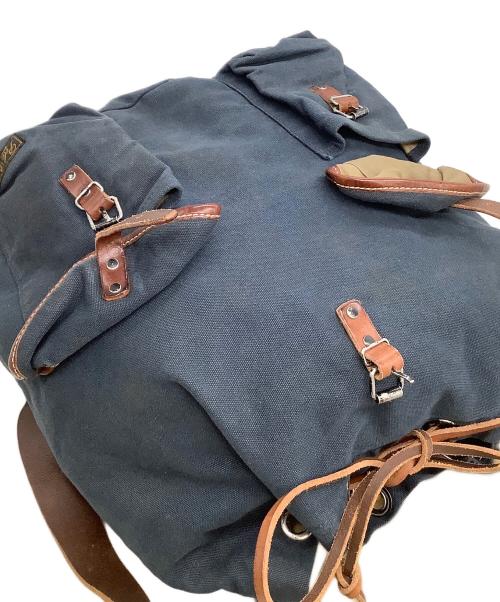 POLO RALPH LAUREN（ポロ・ラルフローレン）POLO RALPH LAUREN (ポロ・ラルフローレン) バックパック ネイビー×ブラウンの古着・服飾アイテム